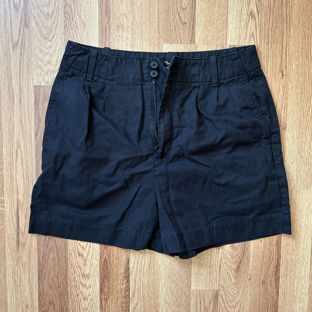 Madewell Black High-Rise Casual Shorts
